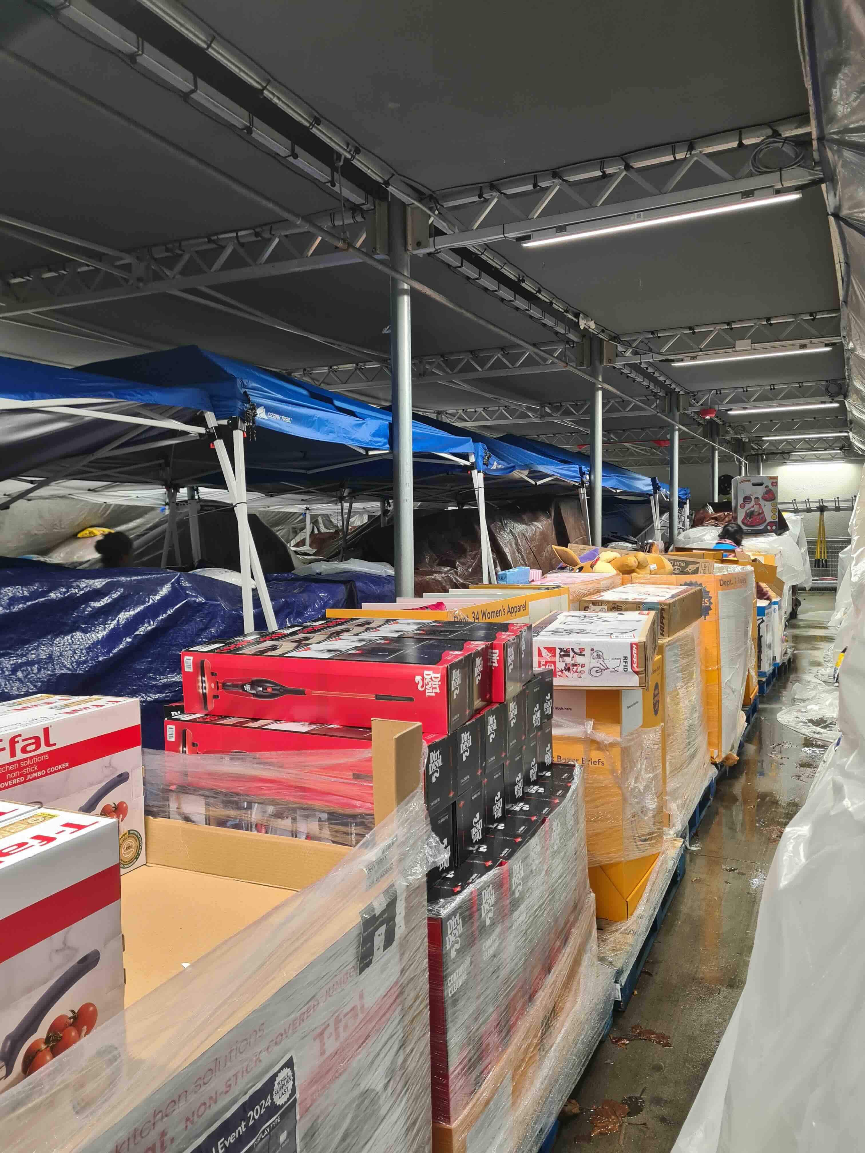 Large set of Walmart orders being processed during holiday sale week