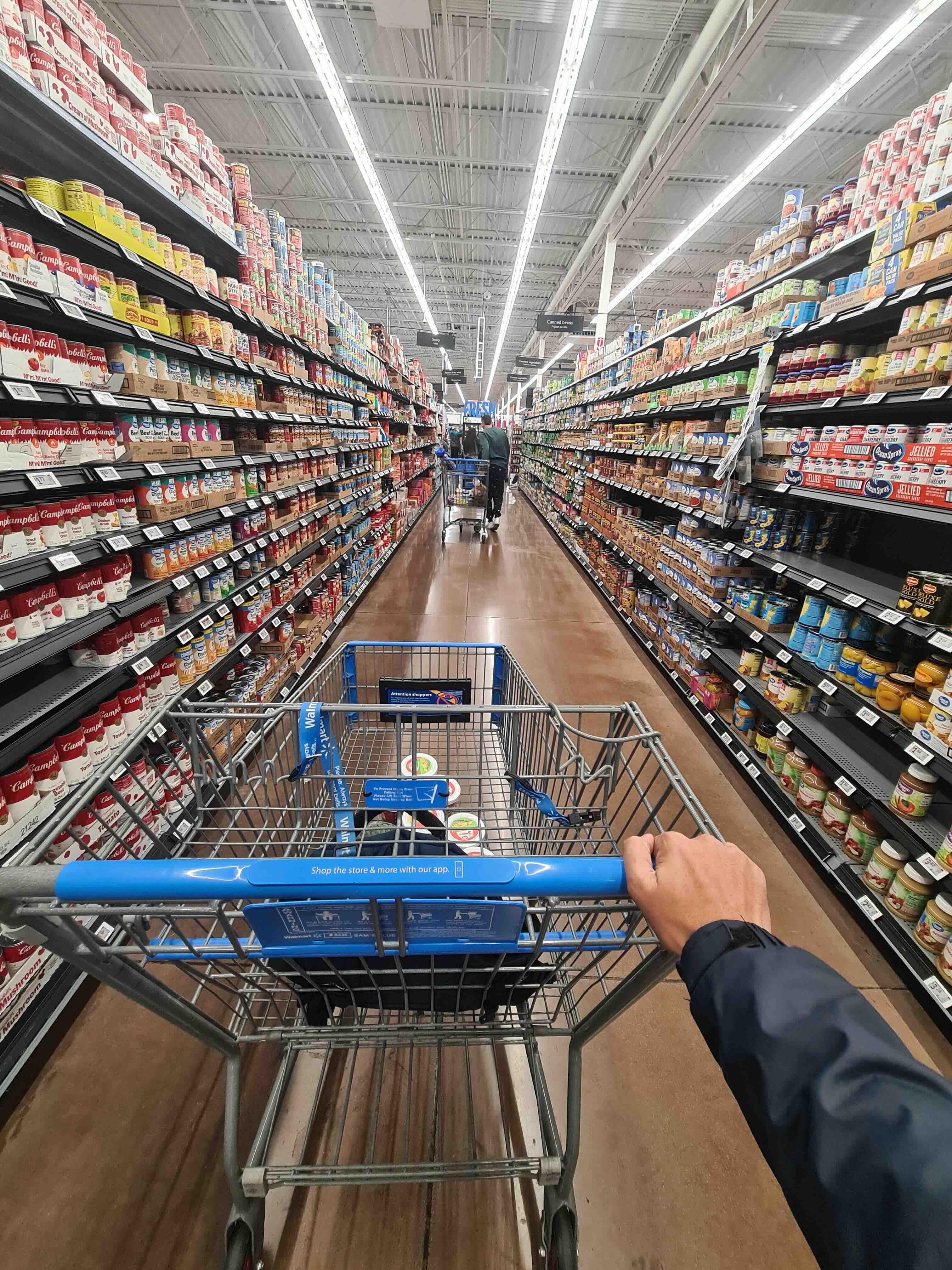Walmart US store aisle